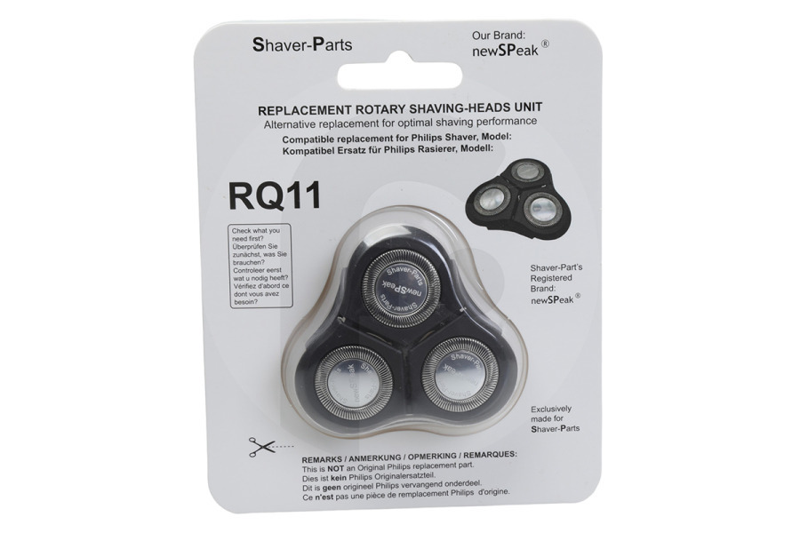 Philips 4313042946127 Maquinilla de afeitar Cabezal de afeitado para afeitadora RQ11, 4313042732003 adecuado para entre otros Titular afeitándoles