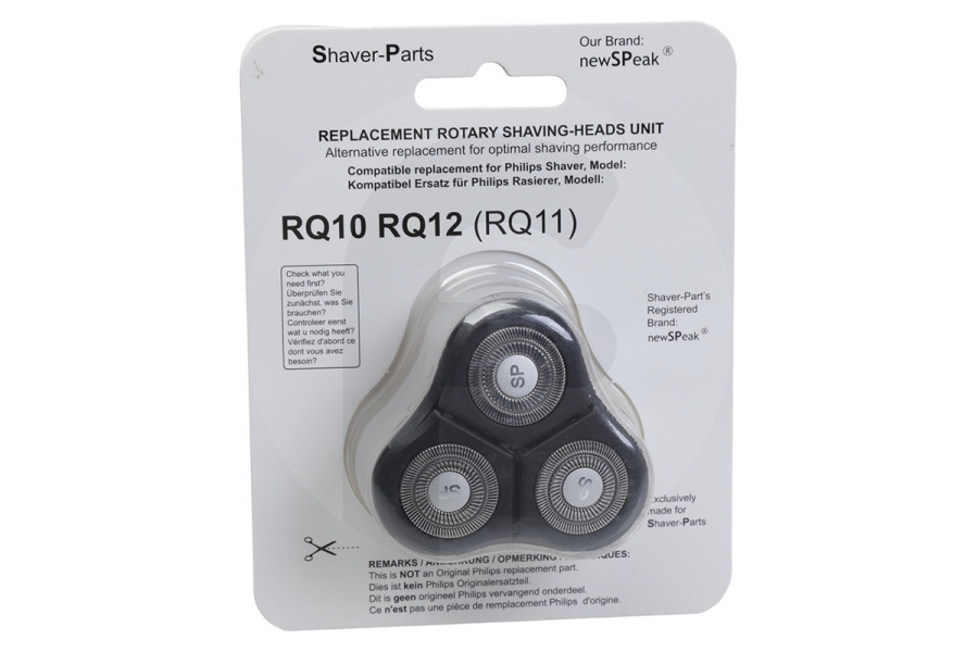 Philips RQ12/70 Maquinilla de afeitar Cabezal de afeitado para afeitadora RQ12 / 60, RQ10, RQ11, RQ12, 4313042731990 adecuado para entre otros afeitadora SensoTouch serie 9000