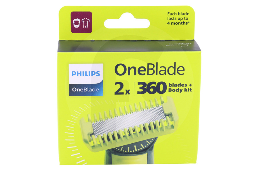 Philips Maquinilla de afeitar Afeitadora de láminas Philips QP624/50 adecuado para entre otros OneBlade
