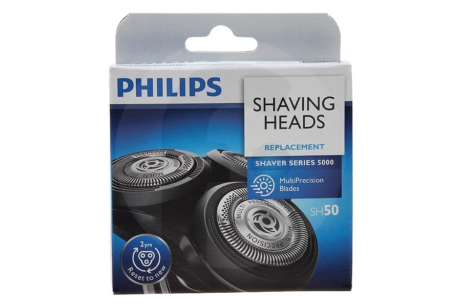 Philips SH50/50 Maquinilla de afeitar Cabezal afeitado (HQ8/50 Sensotec) maquinilla de afeitar HQ8/50 adecuado para entre otros cabezas de precisión doble, S54 .. Serie S5000