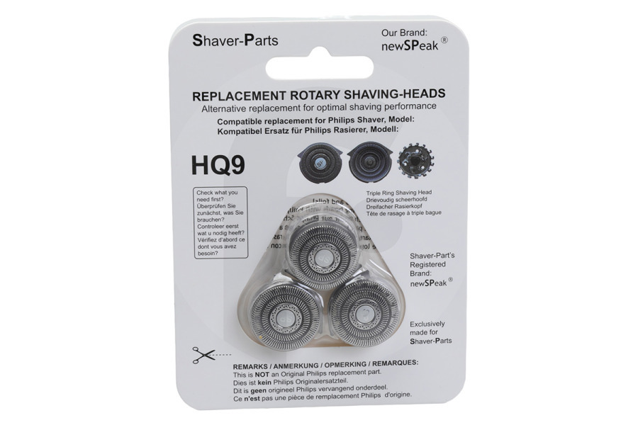 Philips 4313042946110 Maquinilla de afeitar Cabezal de afeitadora NewSPeak 4313042685828 Afeitadora adecuado para entre otros HQ9, HQ8, HQ177