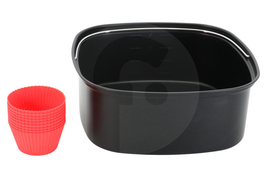 Philips Freidora Philips HD9956/00 Airfryer Set de horneado Tamaño familiar Freidora de aire caliente