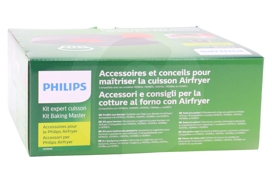 Philips Freidora Philips HD9956/00 Airfryer Set de horneado Tamaño familiar Freidora de aire caliente