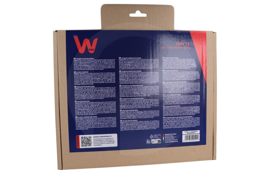 Electrolux Campana extractora Wpro filtro de carbón campana extractora type 15, CHF15/1, 484000008575