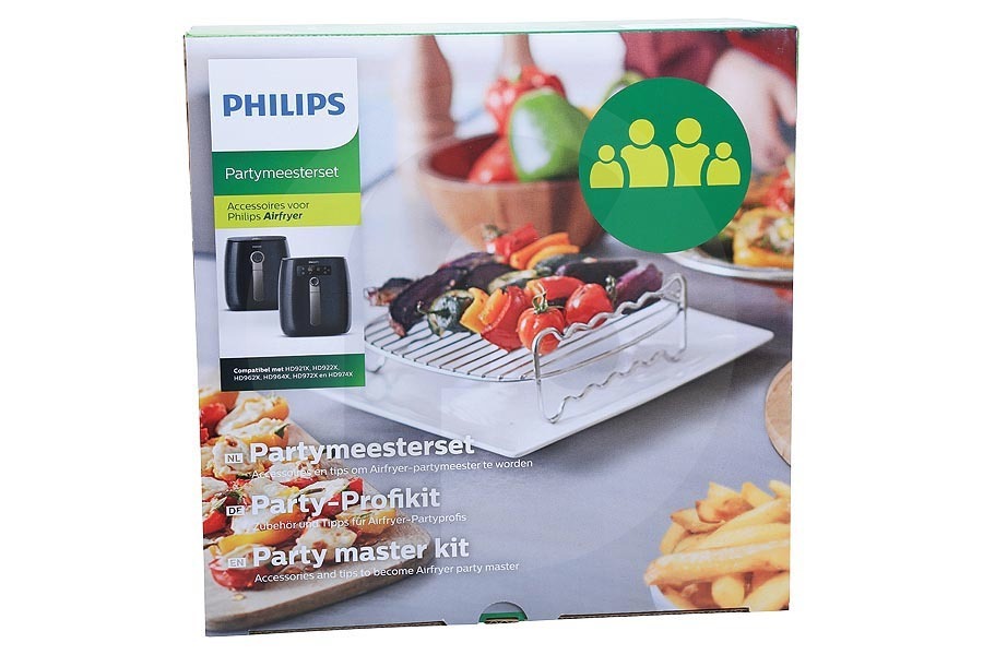 Philips Freidora Philips party animal kit (party master kit) freidora de aire (freidora de aire caliente) HD9904/01, HD990401