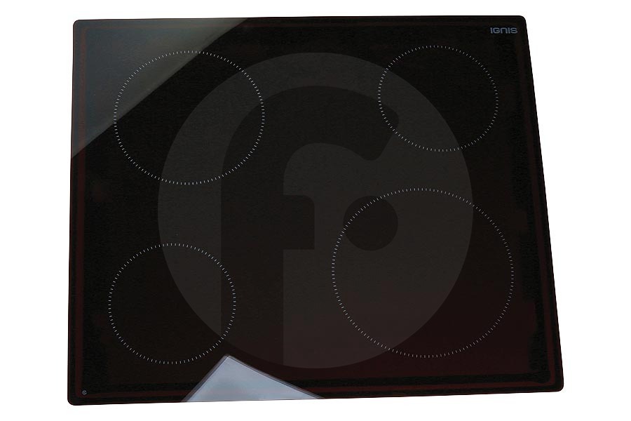 Ignis Ignis placa de cocción de cerámica (placa de vidrio) incl. placa de montaje 481010623706 adecuado para entre otros AKL4990NE