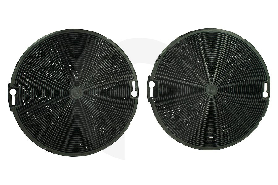 Beko Campana extractora Filtro de carbón redondo ø150mm 2 piezas para Pelgrim y otros campana extractora 736965, KF27/P01 apto para entre otros SLK630, SLK635, AV560RVS