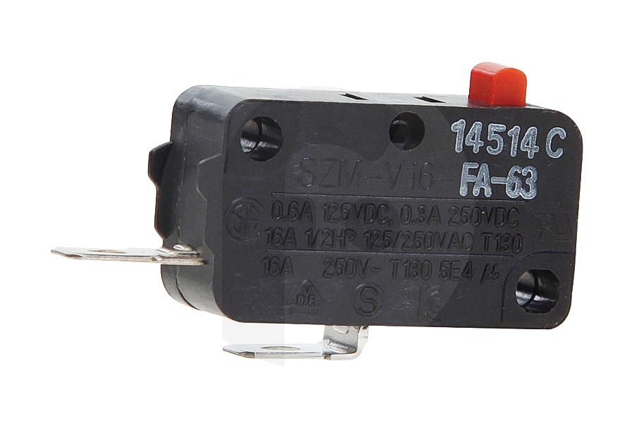 Inventum 563873 Microondas Interruptor (microinterruptor, 2 contactos) horno 27804 horno 27804 apto para entre otros MAG536, ECM173, MAG495