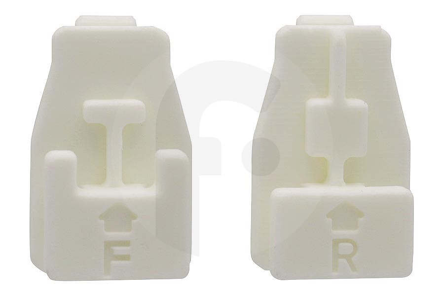 Pelgrim Microondas Soportes (abrazaderas) de las guías cerámicas para Pelgrim y otros horno 818946 apto para entre otros CM350ZTE01, MAC314GLSP01, CM650TiE01