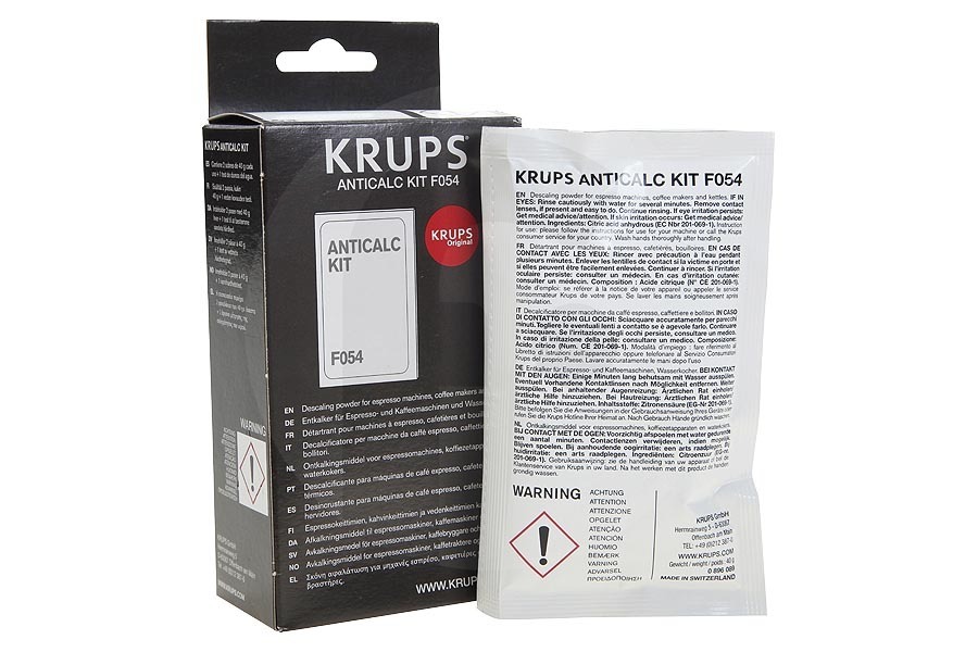 Krups Cafetera Krups Descalcificador polvo (tira para dureza agua) YX-103401 - F054001B apto para entre otros Café expreso