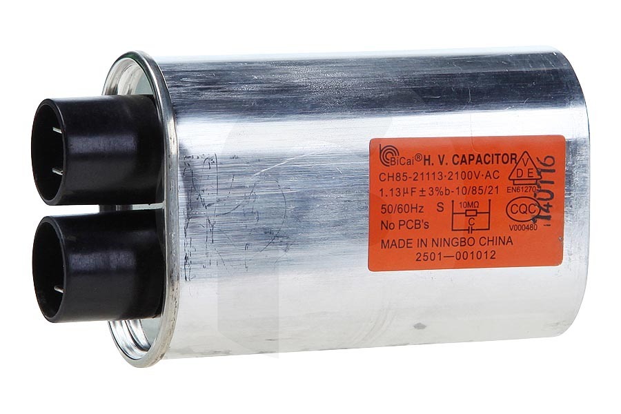 Pelgrim Microondas Condensador (alto voltaje 1.13uf 2100v) microondas 2501001012 apto para entre otros MAG694, MX4011, MX4192, CM250ZT