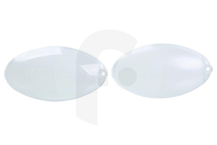 Electrolux Campana extractora Cubierta de lámpara (pantalla) 100x54mm 2 piezas Campana extractora 50248796000 apto para entre otros ZHC94ALU, ZHG511G