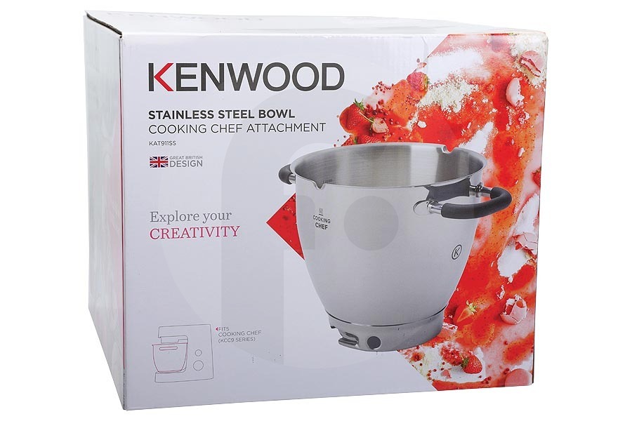 Kenwood Robot de cocina Kenwood recipiente inox 6,7L excl. tapa robot de cocina AW20011048