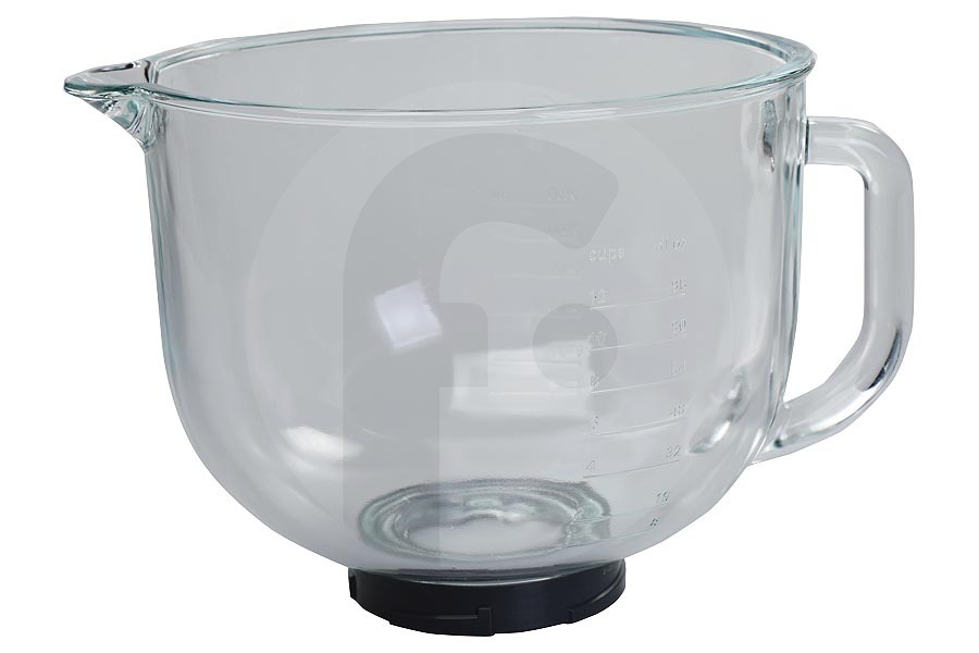 Kenwood Robot de cocina Kenwood recipiente de vidrio incl. anillo de rosca para robot de cocina AW20011055 adecuado para entre otros kMix, KMX5, KMX6, KMX75/6/7, KMX8, KMX9