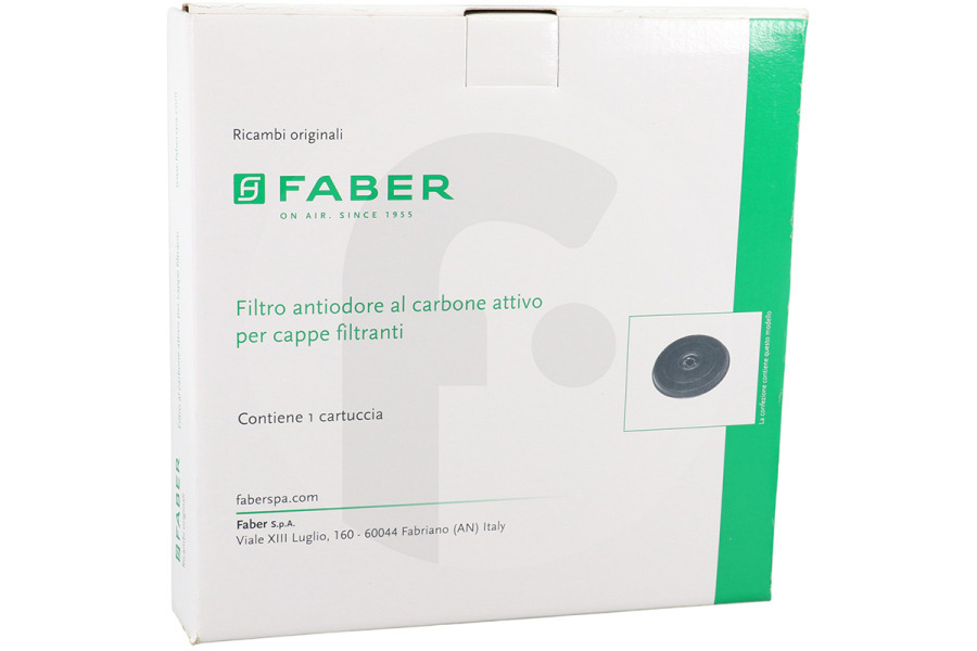 Electrolux Campana extractora Filtro de carbono Faber EFF57 redondo F1 para campana extractora 112.0157.238